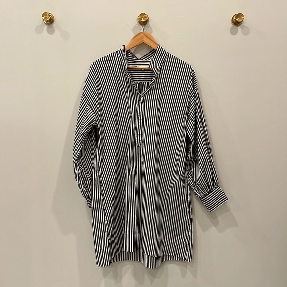 Ann Mashburn cotton striped dress - Large
